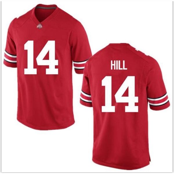 

custom 009 youth women ohio state buckeyes k.j. hill jr. #14 football jersey size s-5xl or custom any name or number jersey, Black
