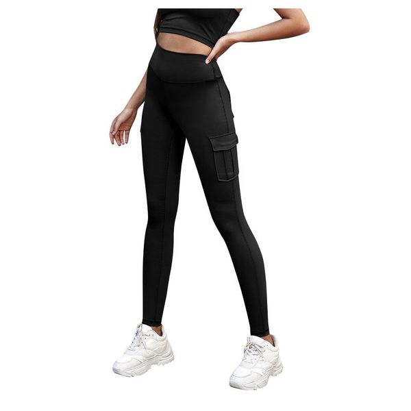 

women's leggings women fitness high waist pocket comfortable and breathable legging workout feminina jeggings #t2g, Black