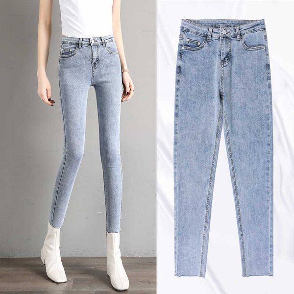 

women's jeans fashionable stretch jeans women casual wild 5av6, Blue