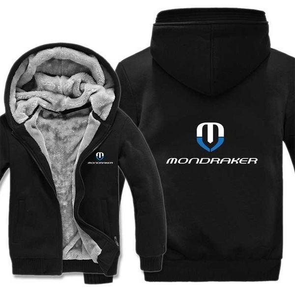 

bikes hoodies mens zipper coat fleece thicken mondraker sweatshirt pullover, Black
