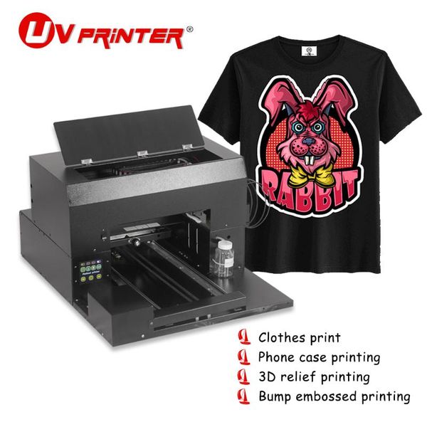 

apparel flatbed printer a3 uv inkjet for t-shirt/denim/canvas bag colorful printing large format platform printers