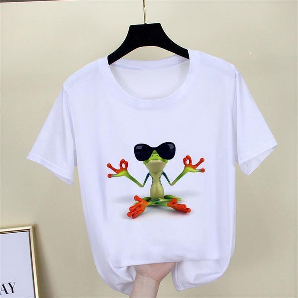 

and women fun frog men t shirts meditate printed womens fashion harajuku short sleeve clothing o neck tees female, White;black