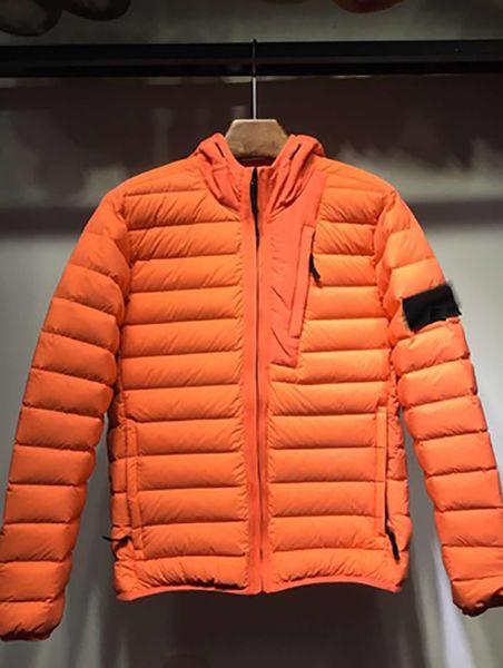 

the men air hooded down jacket windbreaker zipper hoodies patchwork jackets stone running sports hoody jogger casual island 4color, Black;brown