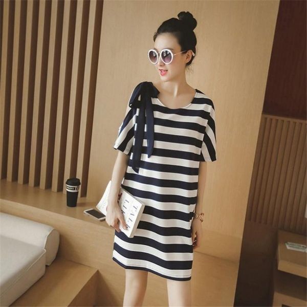 

maternity dresses fashion striped wear a t-shirt shirt breast shoulder, White