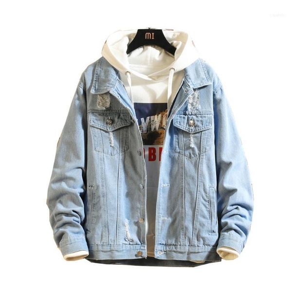 

men's jackets men denim jacket mens bomber hip hop man fashion vintage jeans coat streetwear chaqueta hombre1, Black;brown