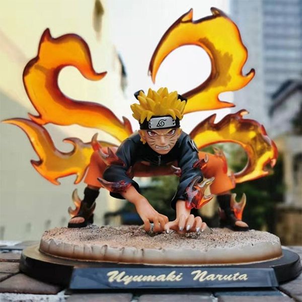 

fire shadow four generations ninja whirlpool naruto six narutos immortals mode hand made nine tail model ornaments