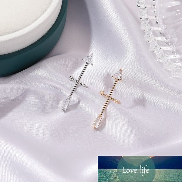

ear clip earrings zircon arrow clip earrings for women earing jewelry without hole fake earrings single ear bone clip earings factory price, Silver
