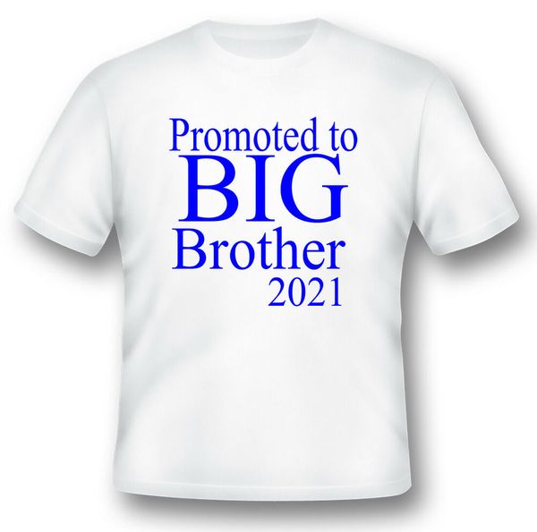 

promoted to big brother 2021 black or white tee, White;black