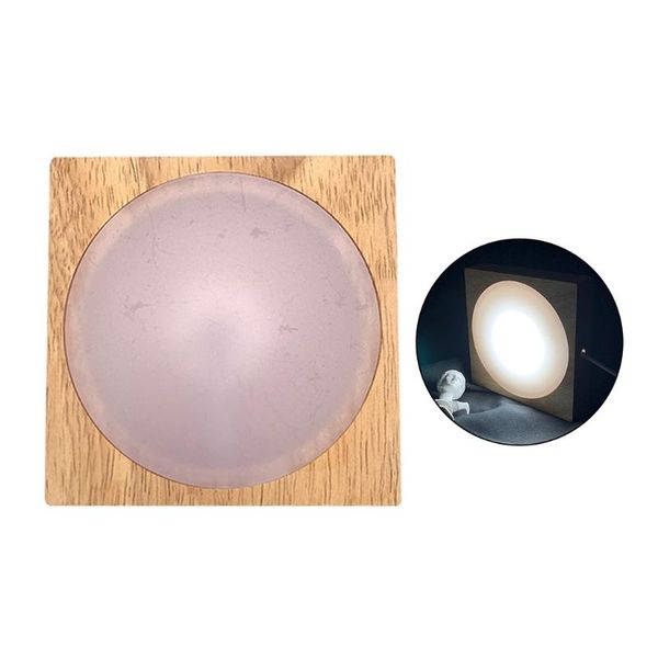 

lamp holders & bases j2fb 1 piece led night lights base wooden holder display stand for crystals glass ball illumination square shaped
