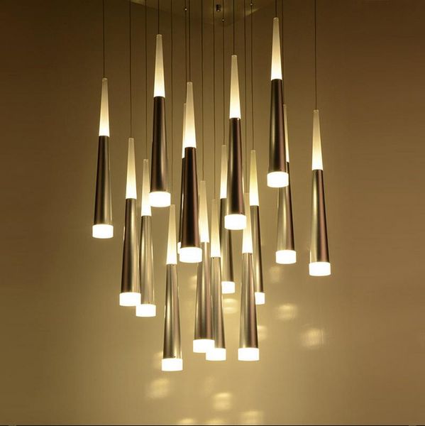 

wall lamp zyy post modern simple restaurant chandelier art lights meteor shower villa stairs light living room bedroom led