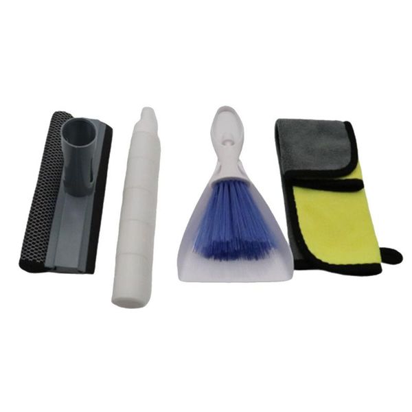 

car sponge detailing brush set premium natural boar hair mixed fiber handle brushes for cleaning wheels engine interior air vents