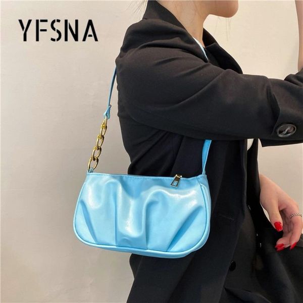 

shoulder bags small pu leather crossbody soft casual fluffy lady female simple handbags totes for women 2021 trend