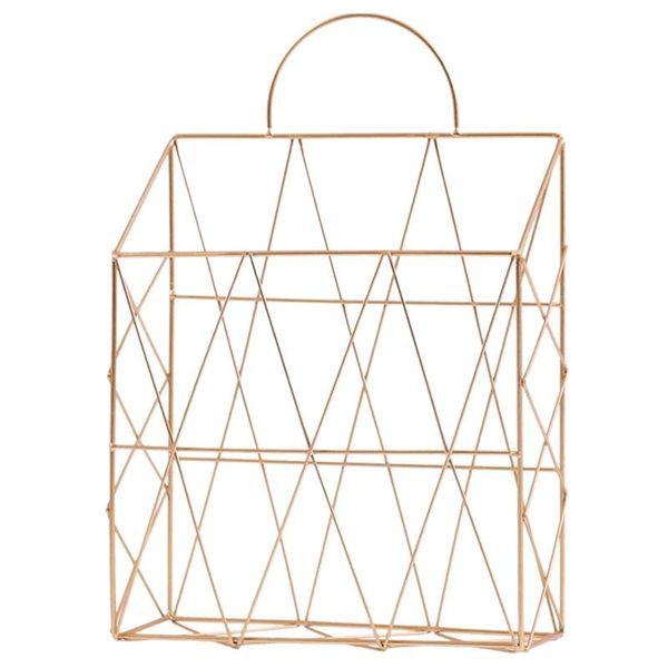 

magazine holder hanging wall mounted spaper periodical book document file organizer basket metal shelf storage container di baskets