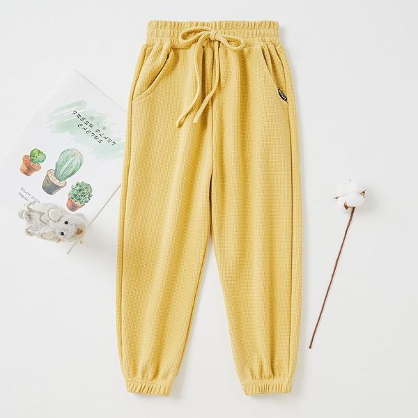 

trousers spring autumn girls pants cotton solid for baby boys casual sport children, Blue