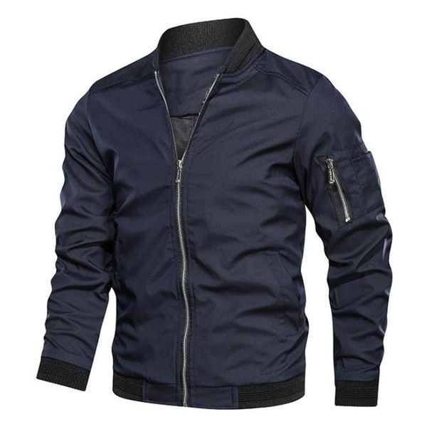 

men's jackets fashion jacket male zipper casual streetwear spring autumn coats simple windbreaker british style coat plus size, Black;brown