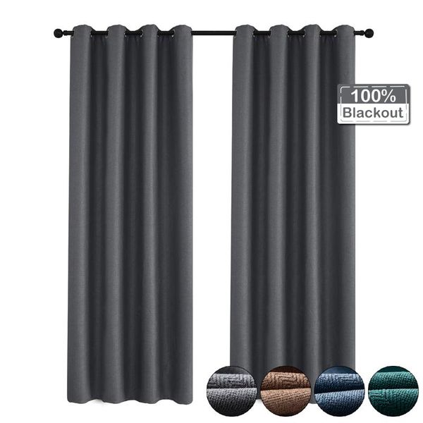 

modern solid blackout curtains linen curtain full shading drapes eyelets home decor for living room bedroom &