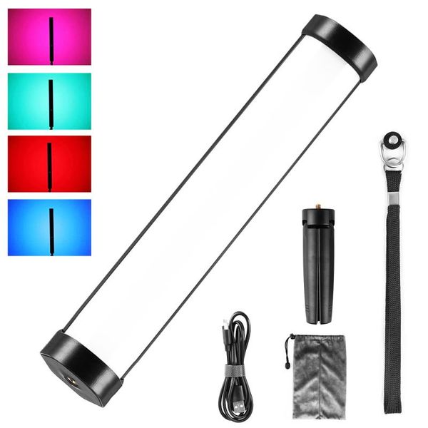 

flash heads andoer handheld rgb led video light wand 2800k-8500k stick stepless dimmable cri95 tlci97 for vlog live streaming
