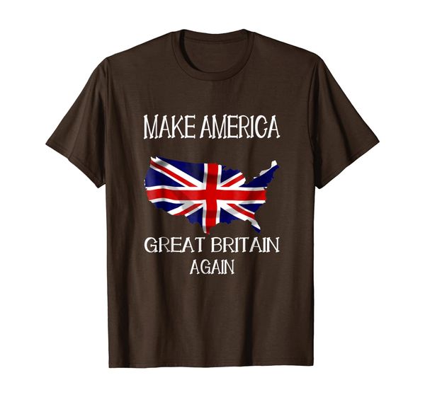 

make america great britain again funny uk us t-shirt, White;black