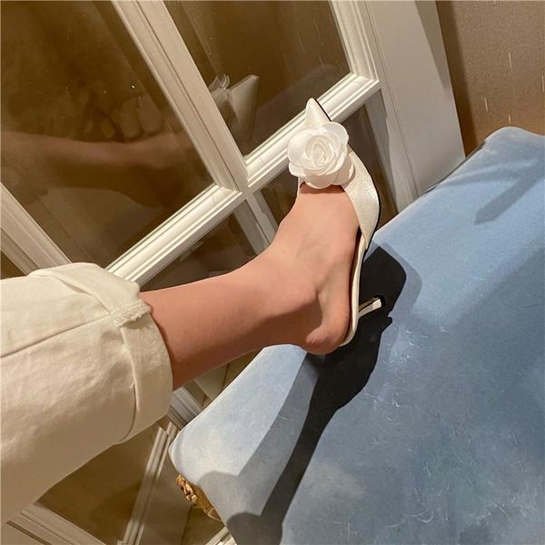 

sandals summen high heeled slippers women's shoes pointed toe women, Black