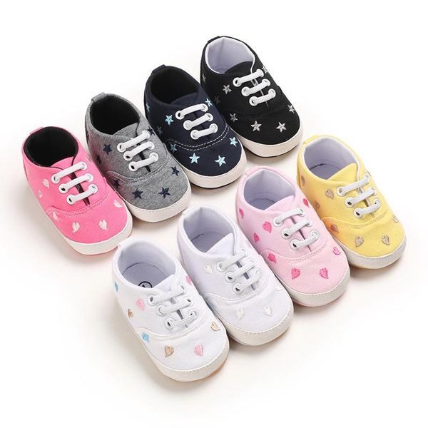

sring autumn toddler boys girls single shoes soft rubber sole first walkers casual canvas fashion sneakers