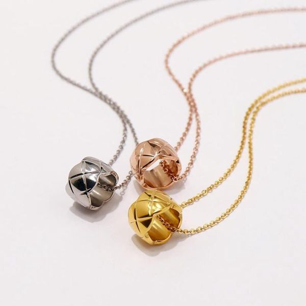 

pendant necklaces classical crush collar necklace yellow gold wide narrow design no stone stud earring stainless steel for women party jewel, Silver