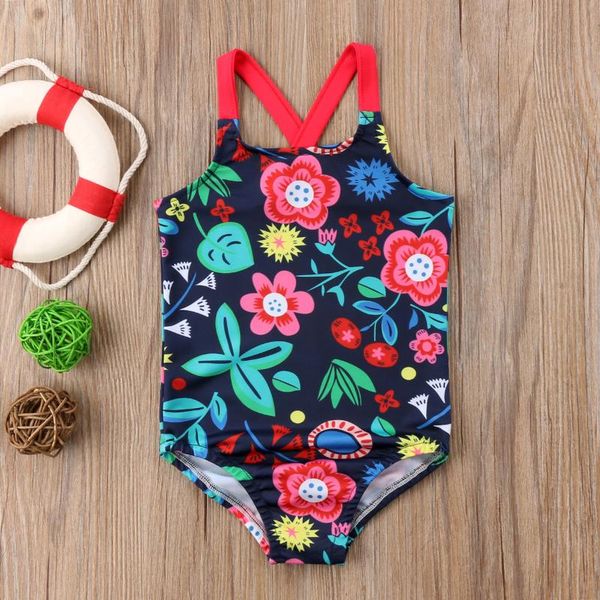 

meihuida cute toddler kids baby girl flowers floral print one piece monokini swimsuit swimwear swimming costume one-piece suits