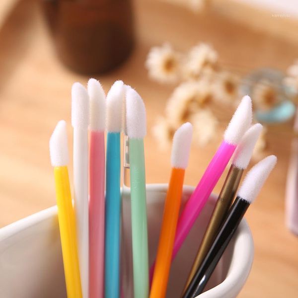 

pcs disposable makeup lip brush soft lipstick mascara gloss wands applicators eyelash cleaner cleaning cosmetic make up tool1