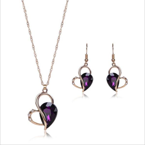 

earrings & necklace 2021 jewelry two-piece set women's classic retro gifts, Silver