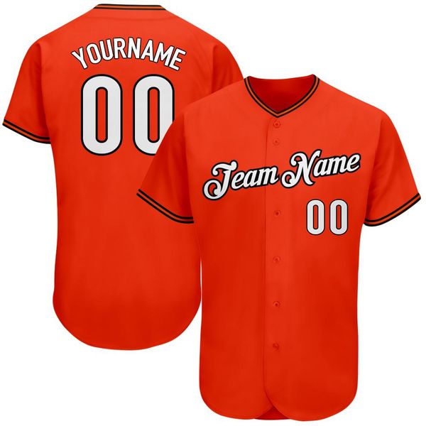 

custom orange white-black authentic baseball jersey, Blue;black