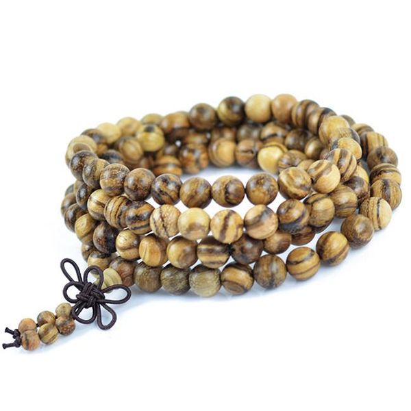 

authentic vietnamese agarwood incense 108 beads 6-8mm fashion prayer meditation bracelets men jewelry wood wristband 0300 beaded, strands, Black