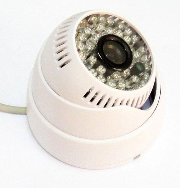 

cameras 1/3" hd ahd cctv camera 1080p 2mp indoor dome security ir color ircut 48ir leds night vision, white