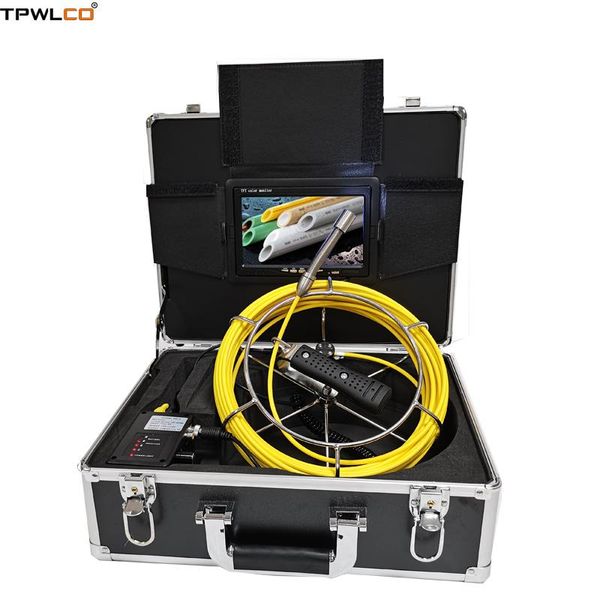 

cameras pipeline industrial with 17mm video recorder camera/20m cable for 7inch lcd inspection system