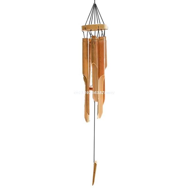 

decorative objects & figurines natural bamboo multi tubes wind chimes for outside decoration tuned decor dropship