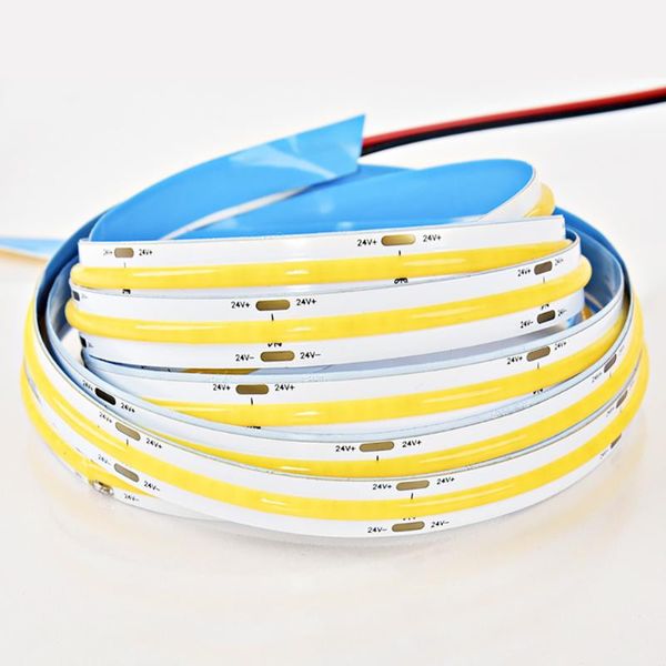 

strips cob led strip light dc12/24v cri80 flexible lights 258chips/m high lumen lamp for bedroom decorative lighting