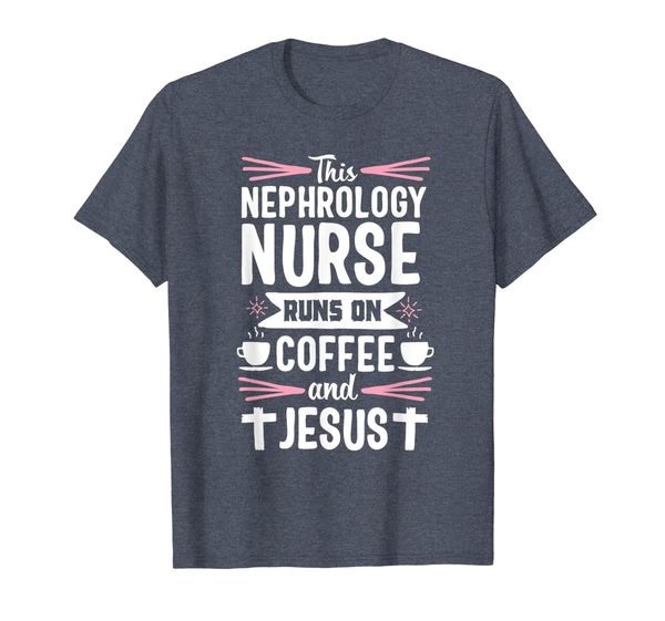

nephrology nurse week funny coffee dialysis nursing gift t-shirt, White;black