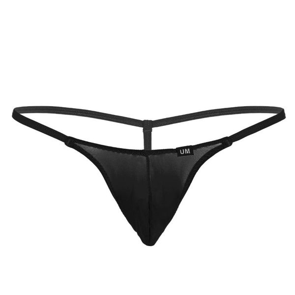

mens lingerie briefs g-string thong mesh see through sheer low rise t-back bikini male sissy exotic underwear nightwear men's g-strings, Black;brown