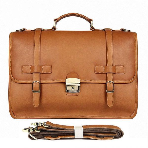 

hombre england style man cowhide 14 briefcase men leather inch messenger office bag bags for maletines lapbriefcases
