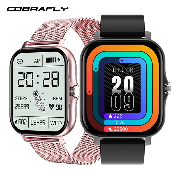 

cobrafly p8pro smart watch ct2 port bluetooth call heart rate fitness tracker smartwatch for android ios pk y20 p8plusg, Slivery;brown