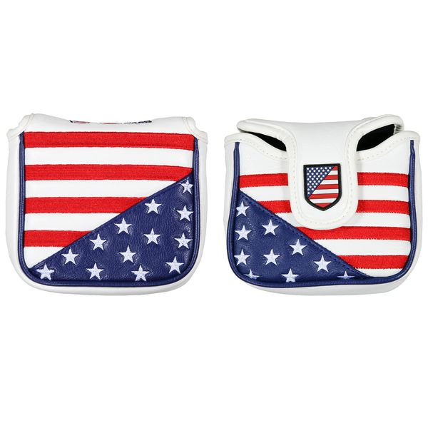 

stars strips pu leather golf club headcover blade mallet putter covers
