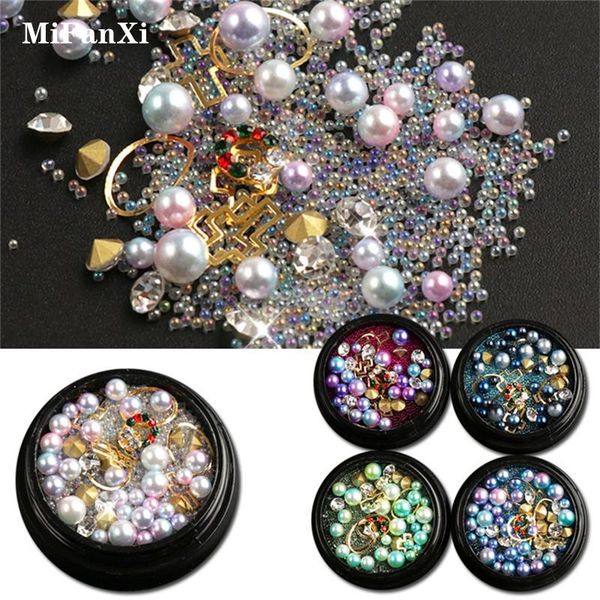 

styles nail art irregular leaf star shell hollow rivet flat rhinestone pearl flake diy manicure decoration decorations, Silver;gold