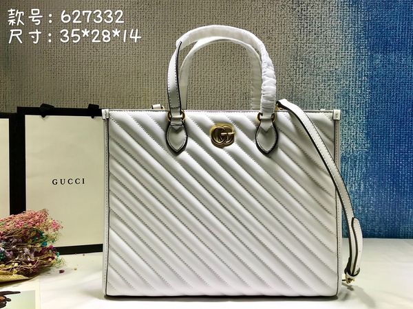 

gucci designer ladies crossbody bag vintage handbag plain classic letter cowhide double handle delicate tote bags women fashion shoulder han