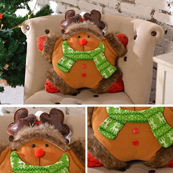

pillow case 41xb christmas cute star stuffed throw cartoon santa reindeer snowman pattern sofa back cushion hugging toy home decor