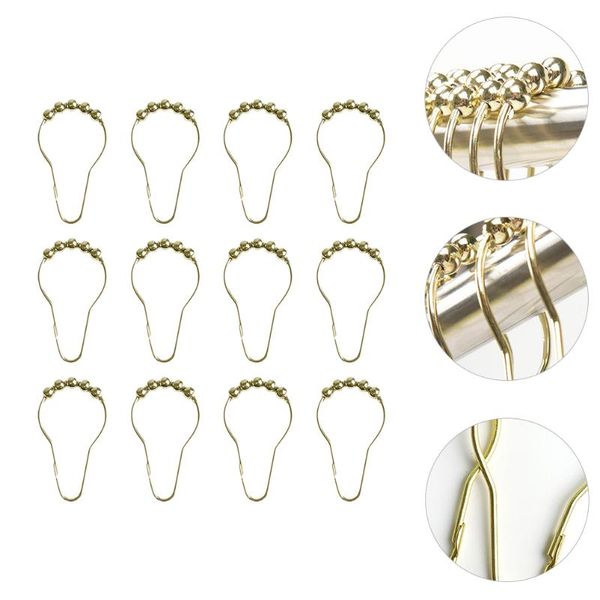 

other home decor 24pcs household bathroom curtain rings iron shower for