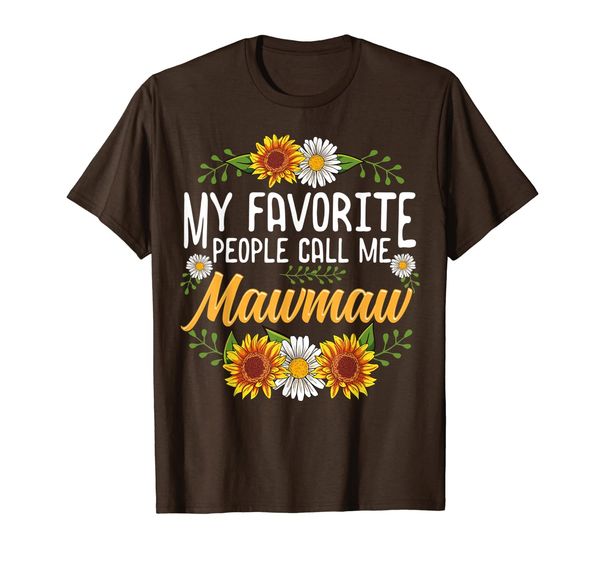 

My Favorite People Call Me Mawmaw Shirt Thanksgiving Gifts T-Shirt, Mainly pictures