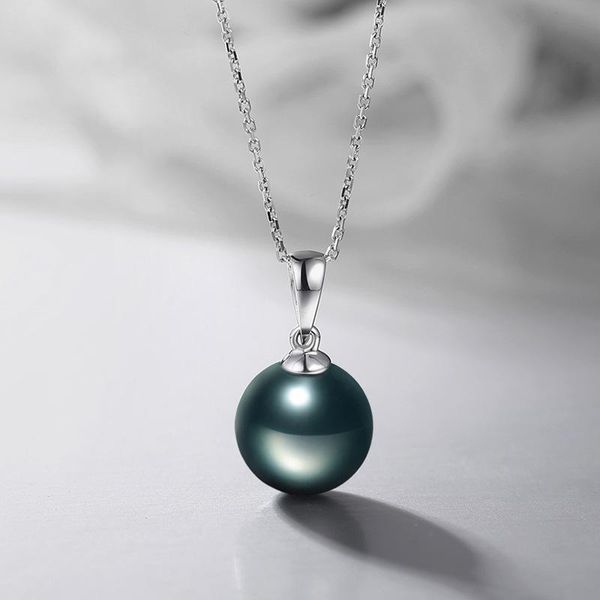 

silver color imitation pearl chokers pendant necklace black for women simple gift jewelry wholesale drop necklaces