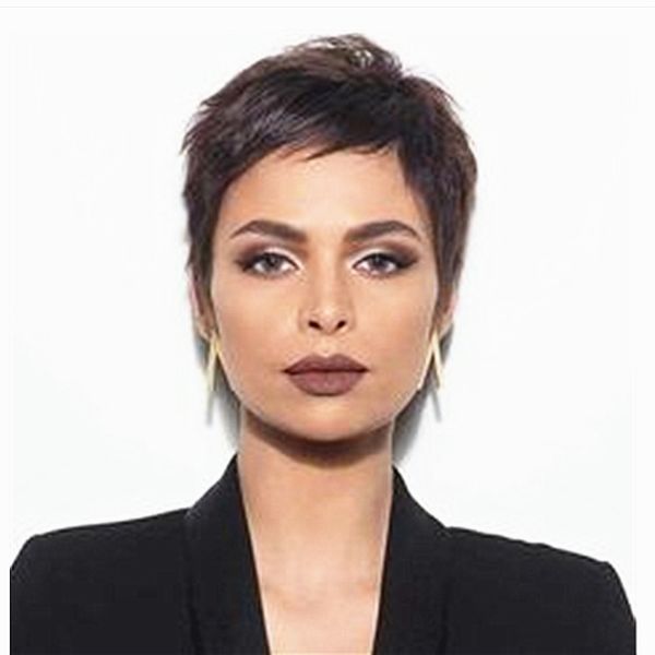 

short human hair straight wigs with bangs for black women 100%brazilian virginhair glueless machine made wig natural color short bobwigs, Black;brown