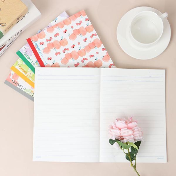 

notepads 1 pcs kawaii fruit notebook cute flamingo note book diary planner journal, Purple;pink