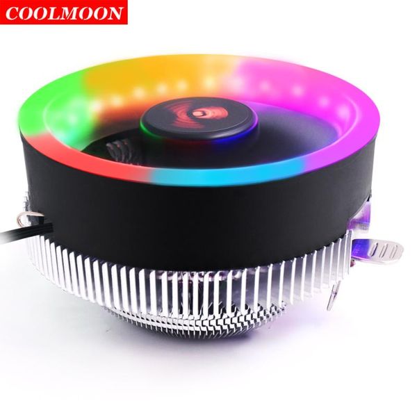 

12v led cpu cooling fan computer pc 3 pin for intel lga 1150 1155 1156 775 1366 amd am2 am2+ am3 am3+ rgb heatsink radiator fans & coolings