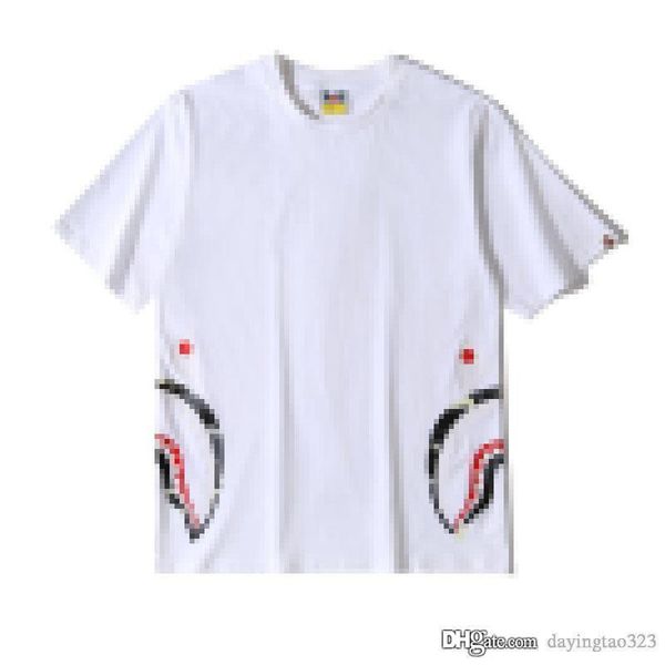 2020 New A Bathing Ape 20bape Patchwork Shark Tee рубашка Black L XL Новая продажа