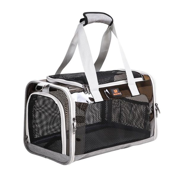 

pet carrier car seat bag portable travel handbag for small medium dog cat ventilated breathable mesh bags covers